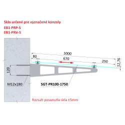 Transparentné ESG/VSG sklo, 1000 x 1750 x 12,76 mm Transparentné ESG/VSG sklo, 1000 x 1750 x 12,76 mm
